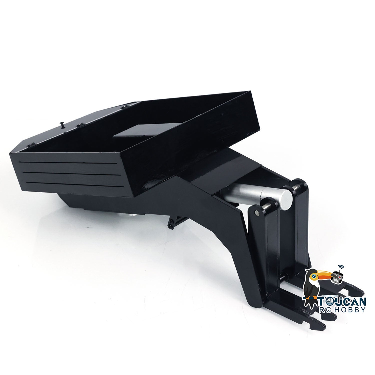 HHG-1 RC trailer gooseneck detail 1 metal 4 axle lowbed connection system