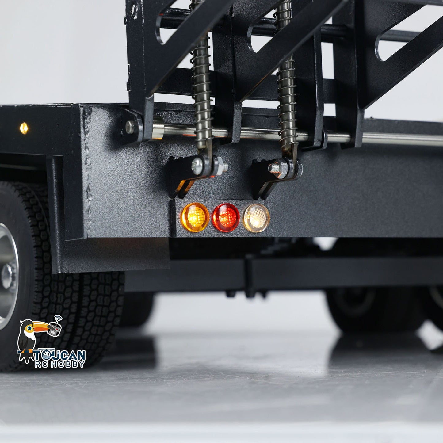 HHG-1 RC trailer tail light detail metal 5 axle articulated truck rear lighting