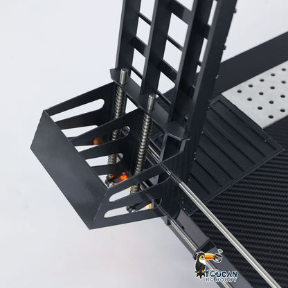 HHG RC articulated truck rear structure detail metal 6 axle trailer