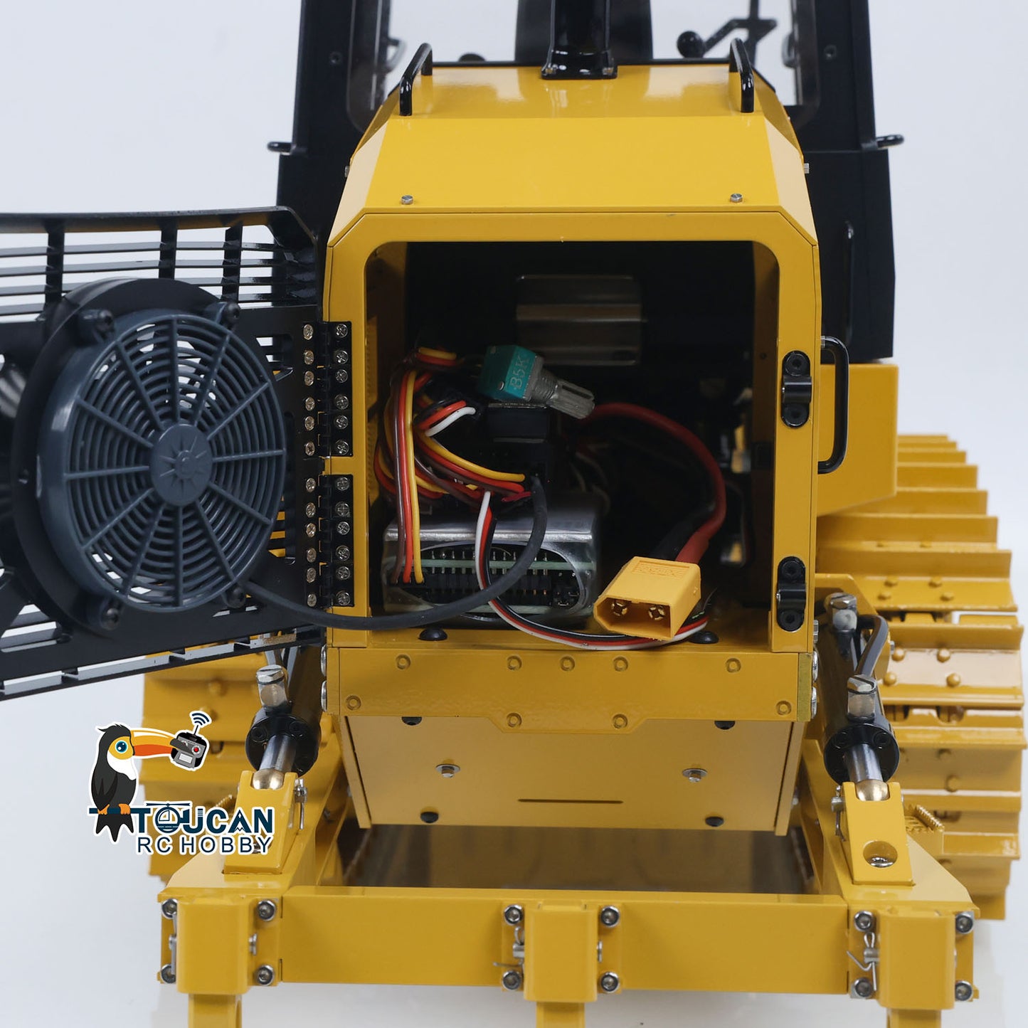 JDM JDM-188 1/14 metal hydraulic RC track loader internal structure detail