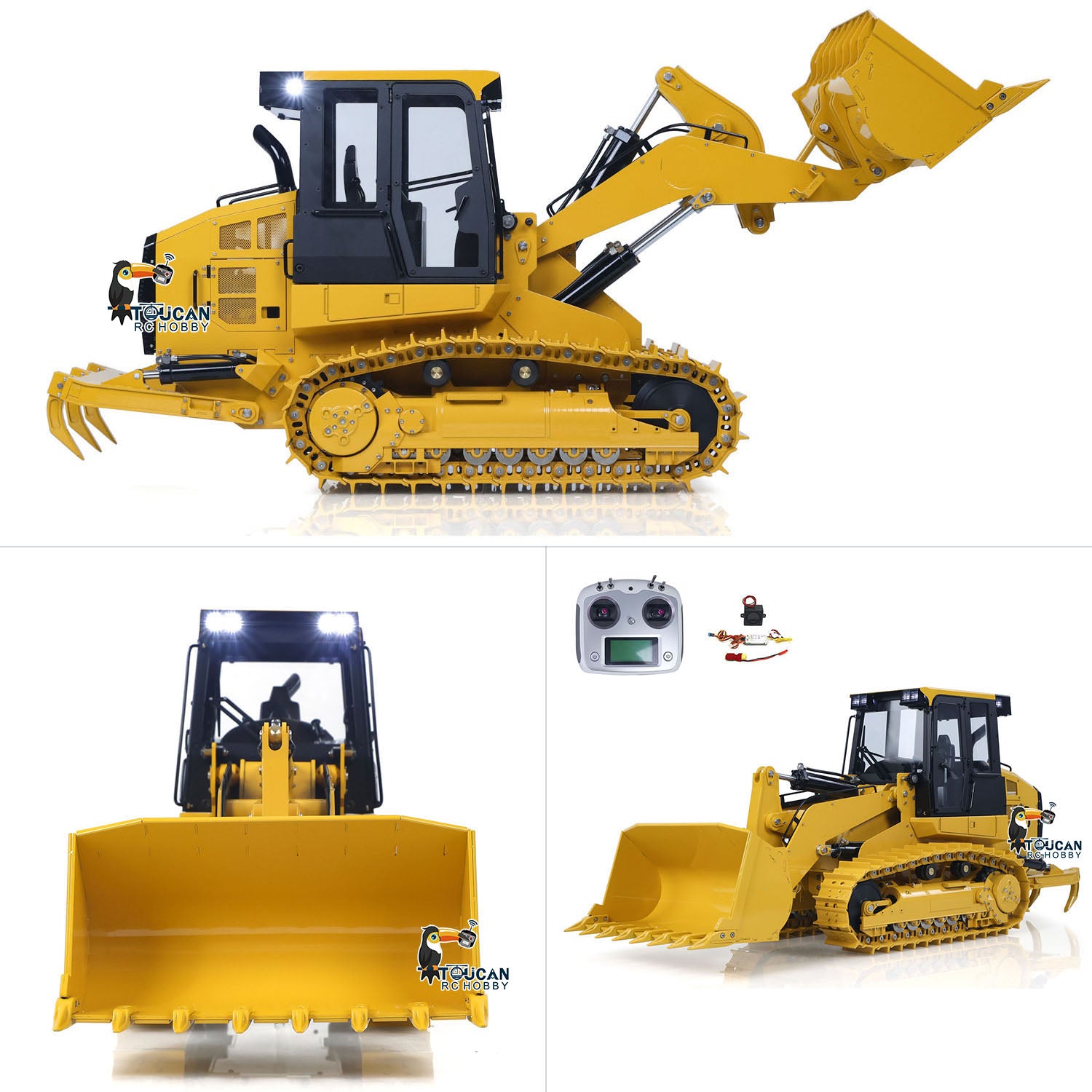 JDM JDM-188 1/14 metal hydraulic RC track loader detailed components