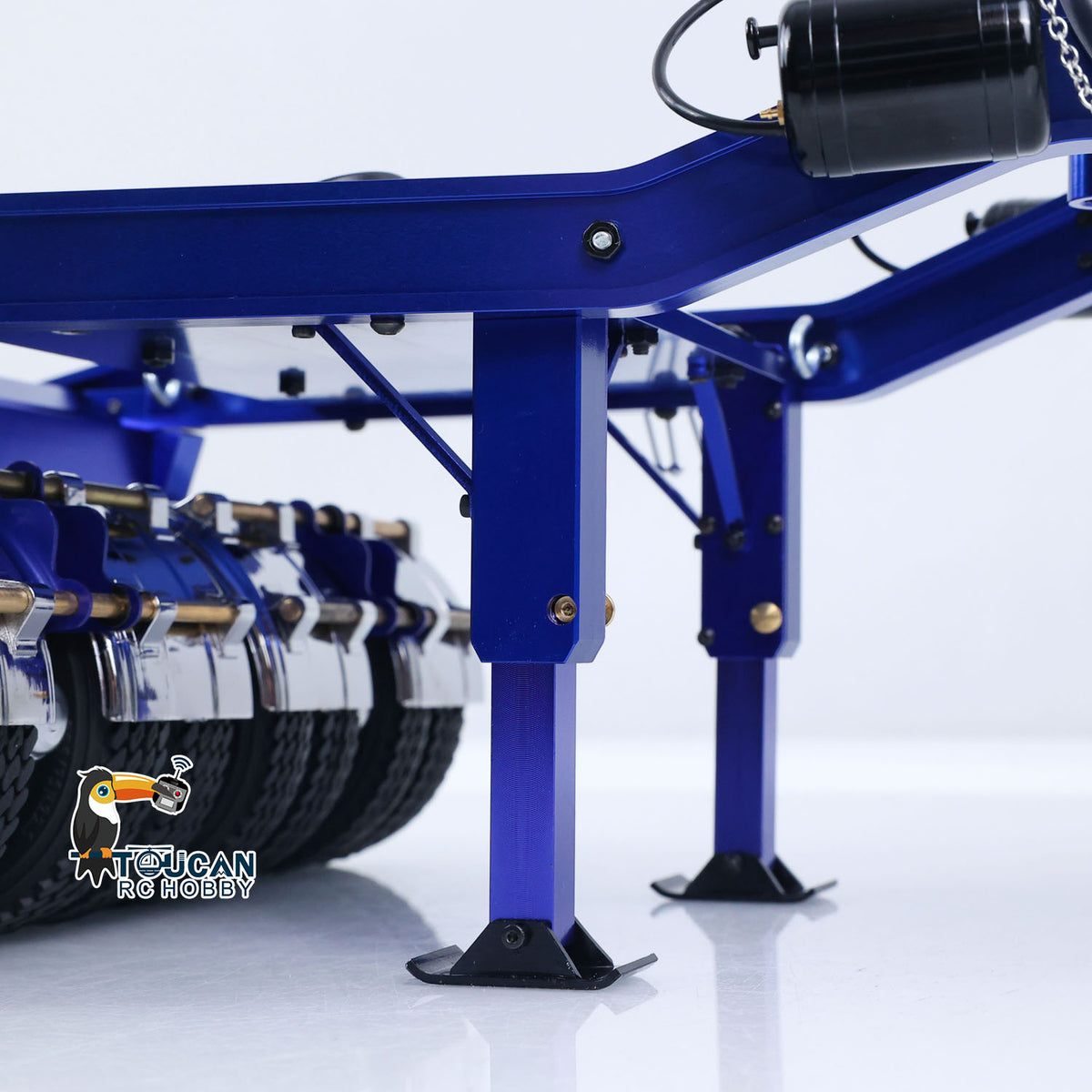 JDM JDM-2 1/14 Gooseneck Dolly Manual Support Leg Close-Up, Extendable For Stable Parking & Static Display