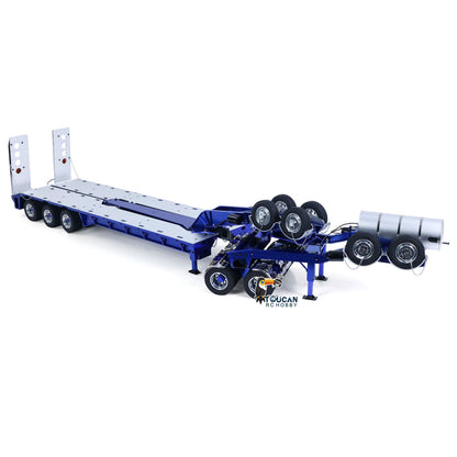 JDM JDM-2 1/14 Heavy Duty Lowbed Trailer Alternate Side View, 3-Axle Chassis, Realistic Air Tank & Fender Detail