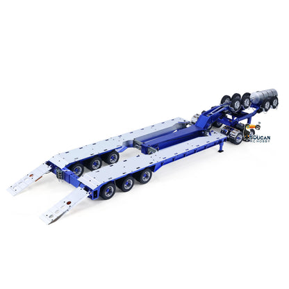 JDM JDM-2 1/14 Lowbed Trailer With Gooseneck Dolly Side View, Smooth Steering Performance, Reduced Overall Turning Radius