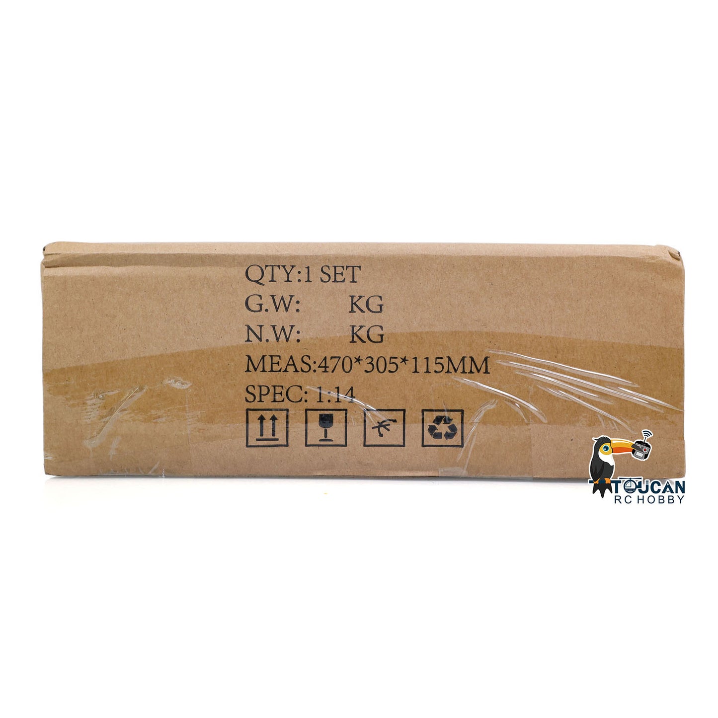 JDM JDM-228 1/14 metal gooseneck RC trailer carton packaging