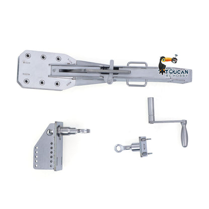 JDM JDM-228 1/14 metal gooseneck RC trailer component detail