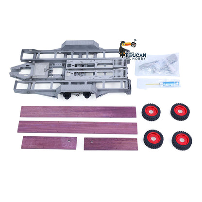 JDM JDM-228 1/14 metal gooseneck RC trailer kit overall view