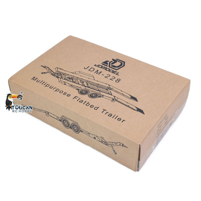 JDM JDM-228 1/14 metal gooseneck RC trailer shipping box