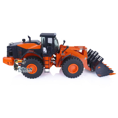JDM JDM-98 1/14 hydraulic RC loader bucket lowered view