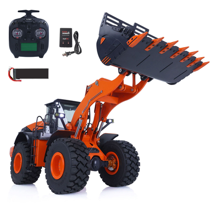 JDM JDM-98 1/14 hydraulic RC wheel loader front right view