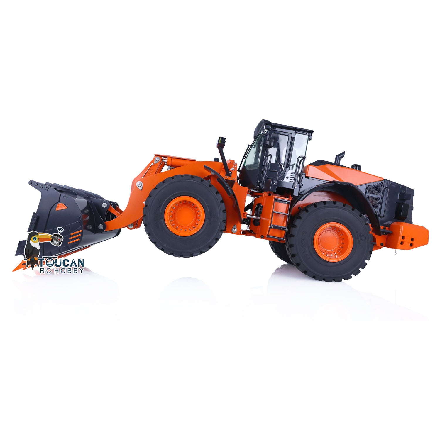 JDM JDM-98 1/14 metal hydraulic RC loader bucket support function display