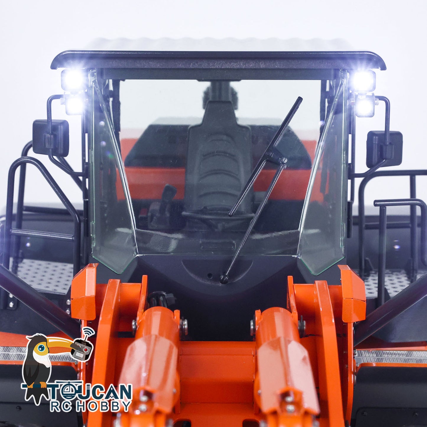 JDM JDM-98 1/14 RC wheel loader operator cab detail