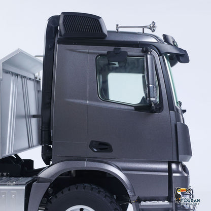 KABO‑5702 1/14 RC 6x6 Dump Truck Gray Cab Door & Window Close-Up,Scale Simulation Cab Body Details