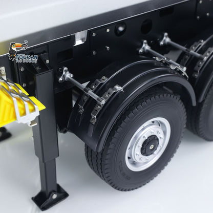 KABO-5801 1/14 RC Dump Trailer Axle Wheel Tire Close-Up,Heavy-Duty Simulation Rubber Tire And Alloy Hub