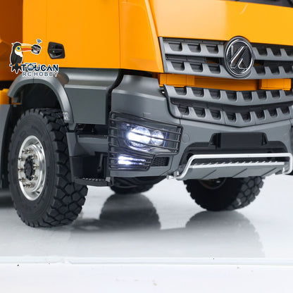 KABO-K3366 1/14 RC 8x8 Dump Truck Front Bumper & Headlight Close-Up,Simulated Guard And Lamp Group Detail