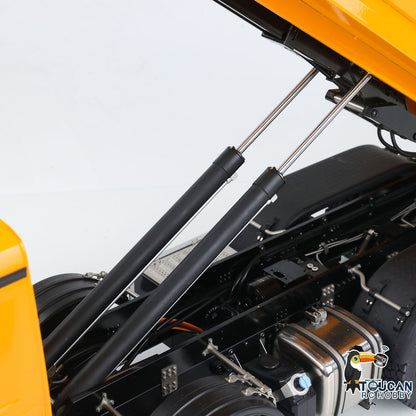 KABO-K3366 1/14 RC 8x8 Dump Truck Hydraulic Lift Cylinder Close-Up,Metal Hook-Lift Arm Mechanical Structure Details