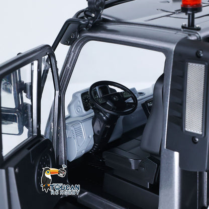 KABO K5501 1/14 RC 4X4 Off-Road Dump Truck Cabin Interior Close-Up, Detailed Simulated Steering Wheel & Cabin Decor