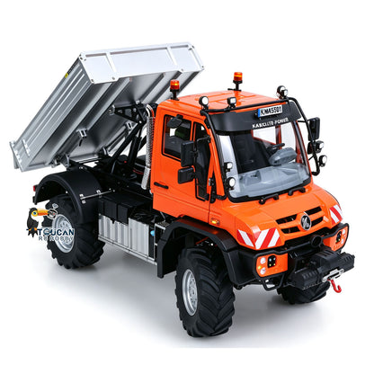 KABO K5501 1/14 RC 4X4 Off-Road Dump Truck Orange, Raised Dump Box, Approx 2.2kg Lifting Capacity