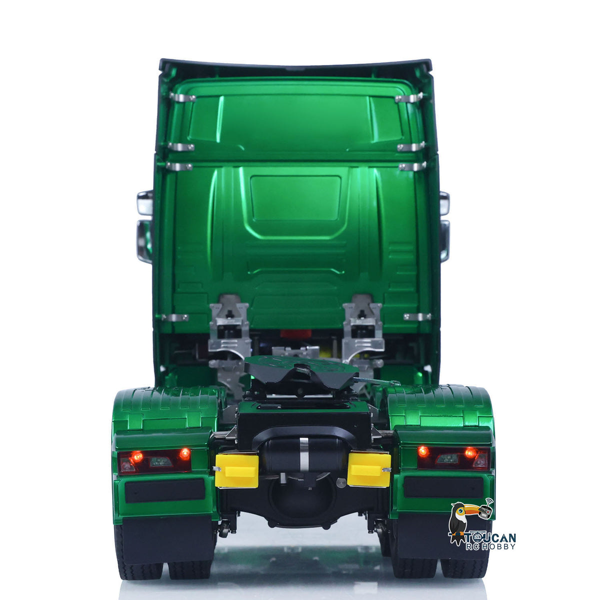 KABO-K770S-100 1/14 RC 6x6 Tractor Truck Straight Rear View,Complete Rear Light Group And Trailer Coupler Mechanical Structure
