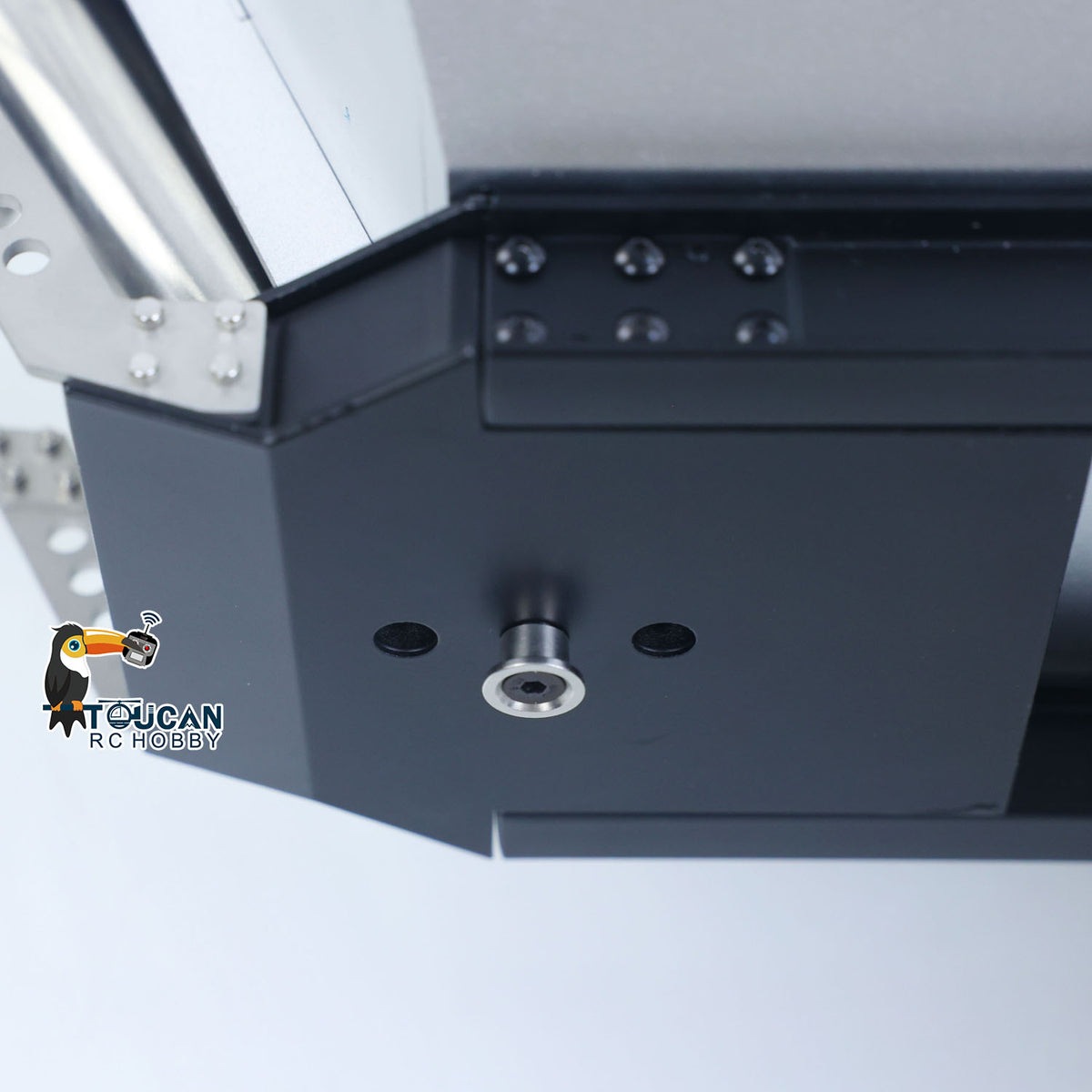 KABO-K770S-102 1/14 RC Dump Semi-Trailer Dump-Bed Corner Fastener Close-Up,Heavy-Duty Metal Sheet-Metal Fabrication Workmanship