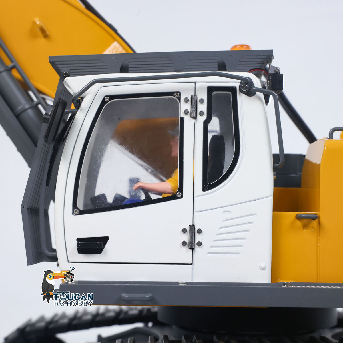 KABO‑5901‑100S 1/18 RC Excavator Operator Cab Interior Close‑Up,Simulated Cabin And Figure Detail For RC Model