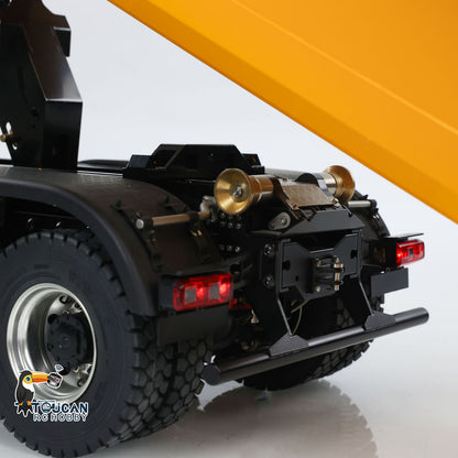 KABO‑K3365 1/14 RC 8x8 Dump Truck Rear Chassis Wheel Close‑Up,Off‑Road Rubber Tire,Metal Fender And Taillight Assembly