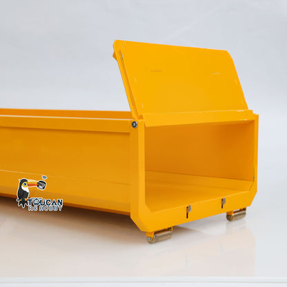 KABO‑K3365 1/14 RC 8x8 Dump Truck Separate Square Dump‑Bed View,CNC Metal Replacement Cargo Bed For RC Truck