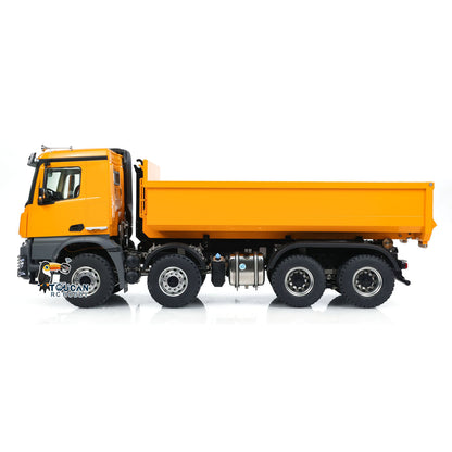 KABO‑K3365 1/14 RC 8x8 Dump Truck Full Side View,Square Dump Bed 8x8 All‑Wheel‑Drive Reinforced Metal Chassis