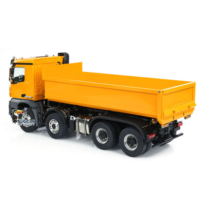 KABO‑K3365 1/14 RC 8x8 Dump Truck Rear‑Side Static View,Square Shape Dump Bed RC Construction Scale Model