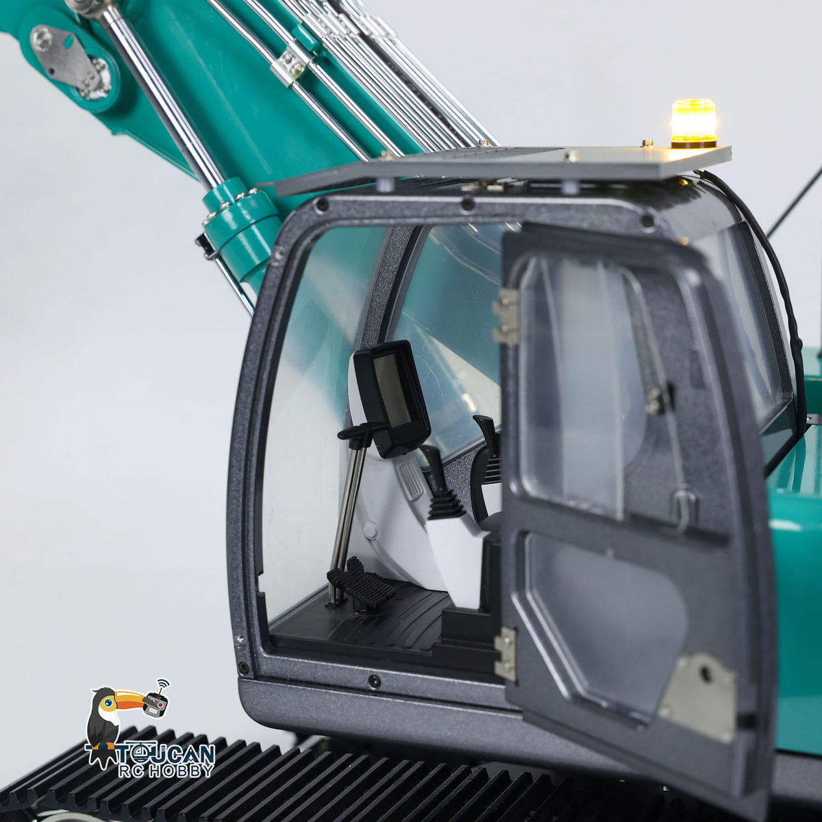KABO‑K350‑200 1/14 RC Excavator Cabin Interior Close‑Up,Simulated Operator Cab Interior Scale Details