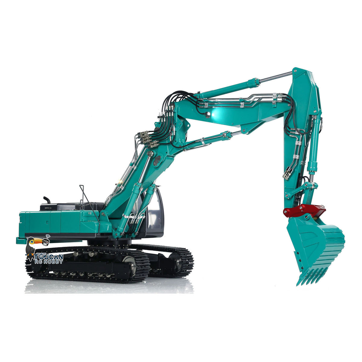 KABO‑K350‑200 1/14 RC Hydraulic Excavator Green Working Posture,Realistic RC Construction Equipment For Hobby Enthusiasts