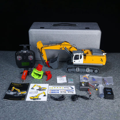 KABO‑K962‑100S 1/18 RC Excavator Full RTR Package With Storage Case,Factory Painted Assembled Model With All Original Accessories