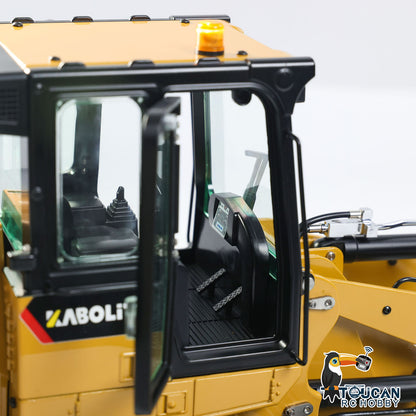 KABO‑K963‑100 1/16 RC Hydraulic Tracked Loader Open Operator Cabin Close‑Up,Detailed Interior With Steering Wheel And Side‑Mirror Simulation