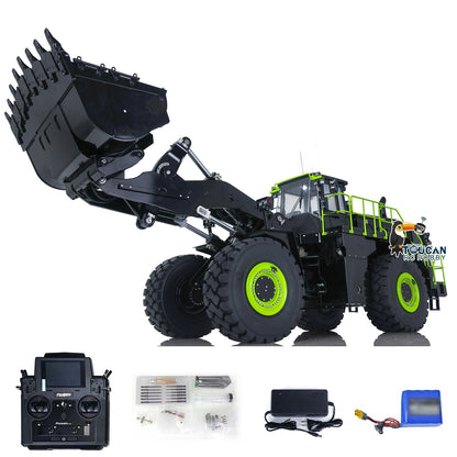 KABO‑K988‑100S 1/14 RC Hydraulic Wheel Loader Black Color Version With Full Accessories, Realistic RC Construction Machinery Model, Multi‑Color Options Available