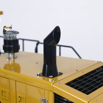 KABO‑K988‑100S 1/14 RC Hydraulic Wheel Loader Roof Close‑Up, Rotating Beacon Light And Simulated Exhaust Pipe Component