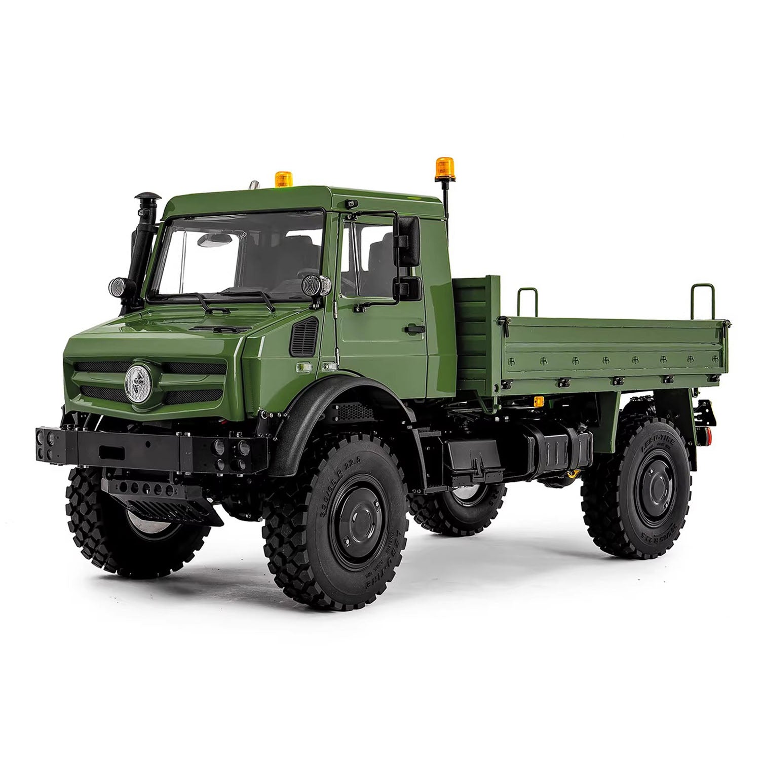 LESU U4023 1/14 metal 4x4 RC off road truck green front view