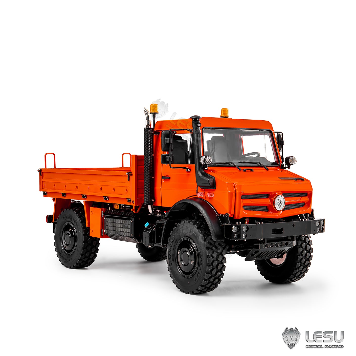LESU U4023 1/14 metal 4x4 RC off road truck orange front view