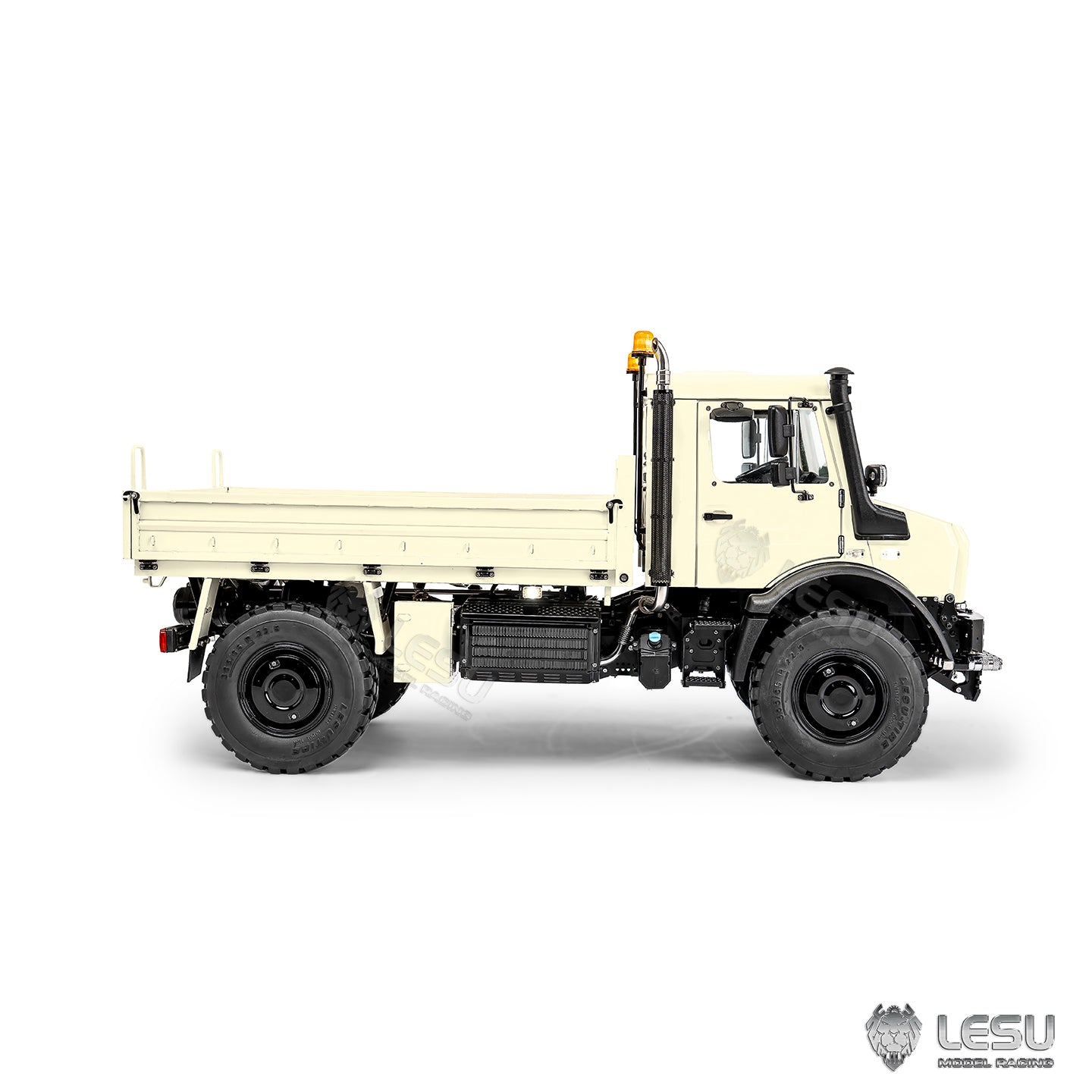 LESU U4023 1/14 metal hydraulic RC light truck beige side view