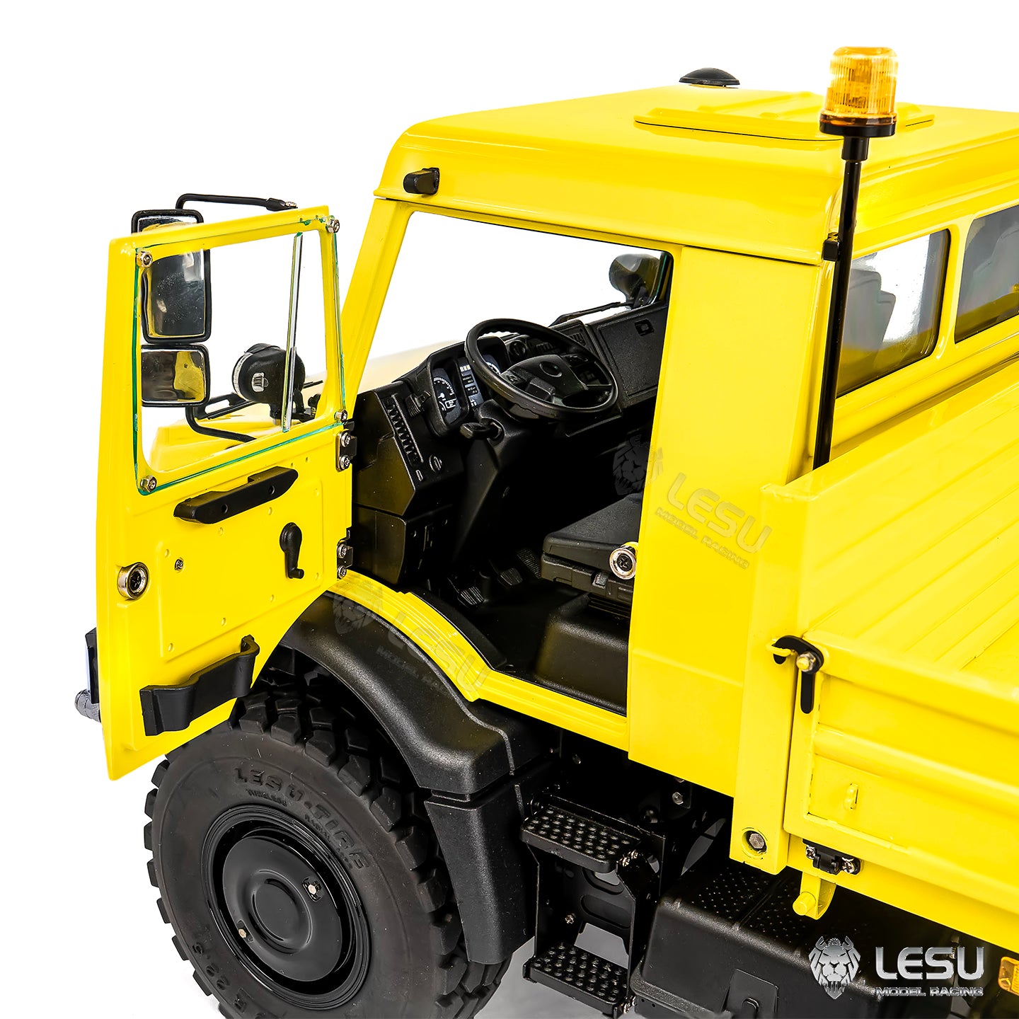 LESU U4023 1/14 metal hydraulic RC light truck openable cab door detail