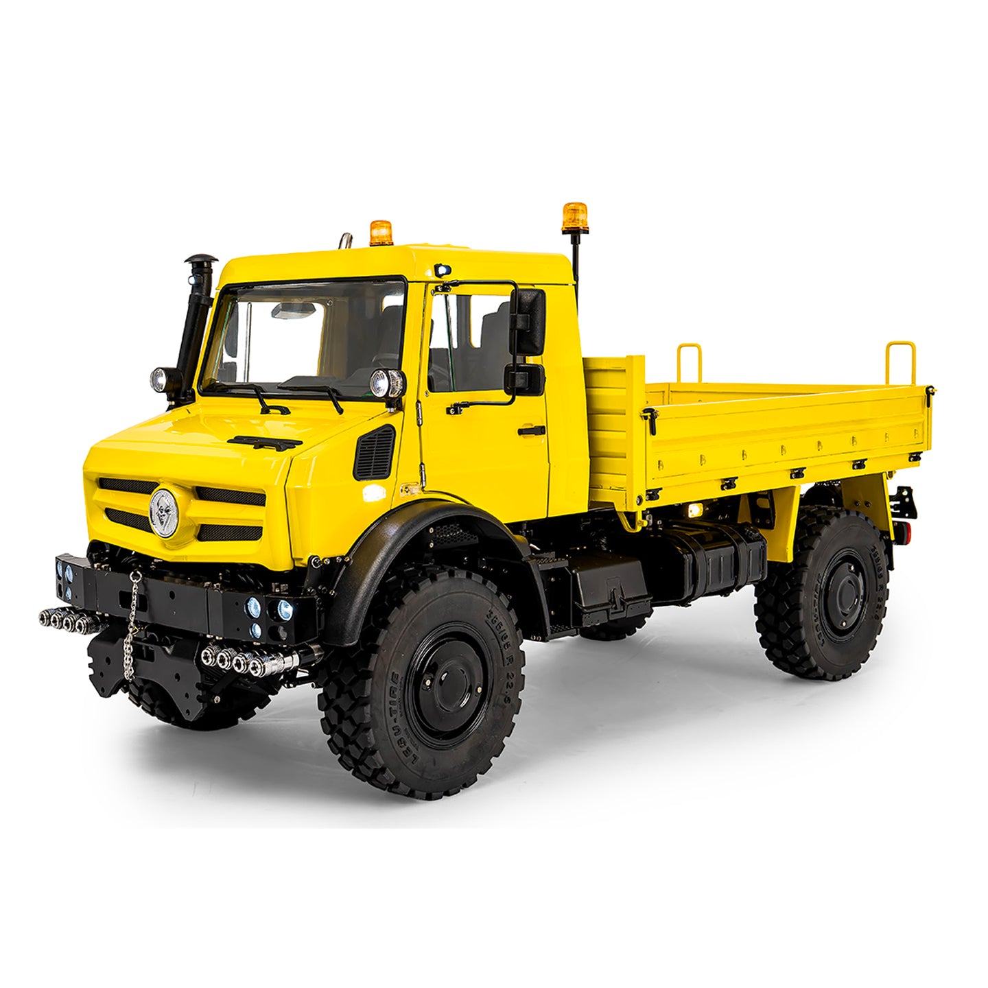 LESU U4023 1/14 metal hydraulic RC light truck RTR yellow main view