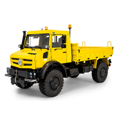 LESU U4023 1/14 metal hydraulic RC light truck RTR yellow main view
