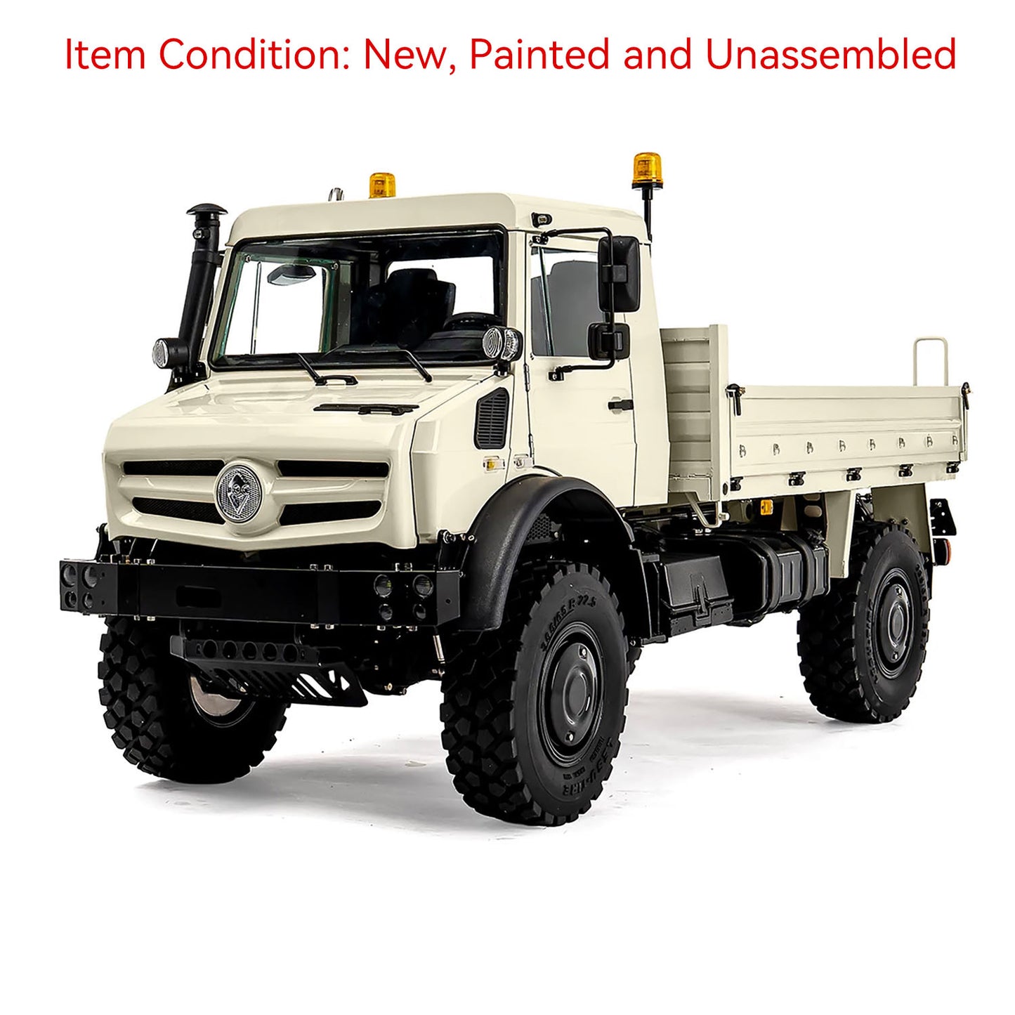 LESU U4023 1/14 metal RC all terrain light truck beige front view