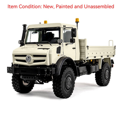 LESU U4023 1/14 metal RC all terrain light truck beige front view