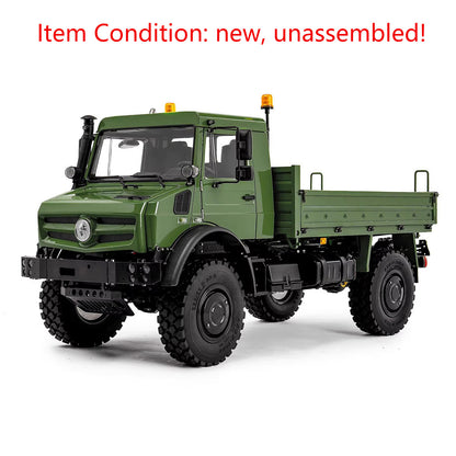 LESU U4023 1/14 metal RC all terrain light truck green side view