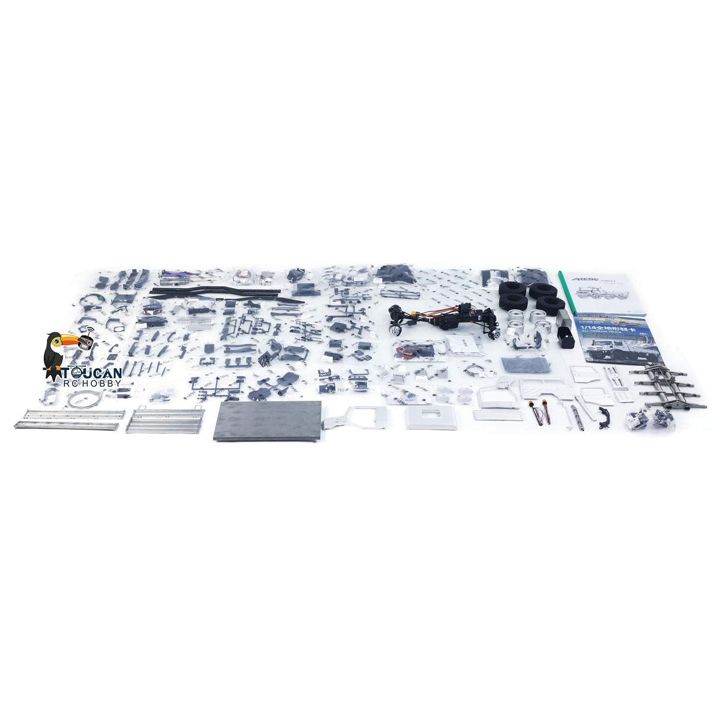LESU U4023 1/14 metal RC all terrain light truck KIT chassis components
