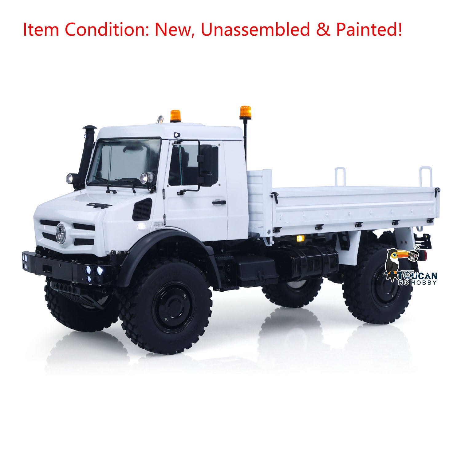 LESU U4023 1/14 metal RC all terrain light truck white profile