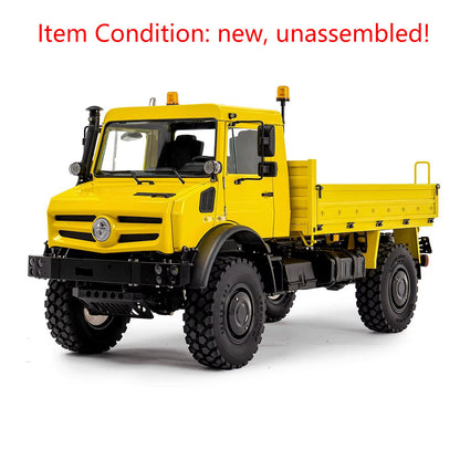 LESU U4023 1/14 metal RC all terrain light truck yellow front view