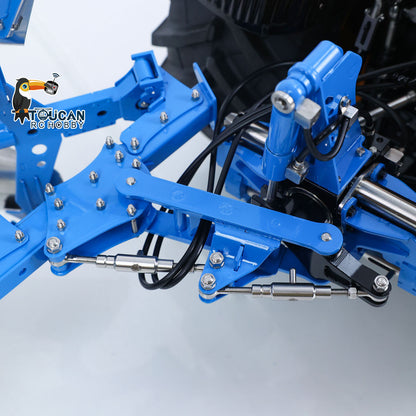 LESU 1/14 RC AT‑C0072 Reversible Plow Frame Linkage Close‑Up, Built‑In Overload Protection Release Mechanism