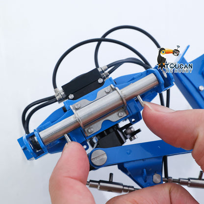 LESU 1/14 RC AT‑C0072 Reversible Plow Hydraulic Cylinder Close‑Up, Precision Hydraulic Drive Unit For 180 Degree Frame Flip