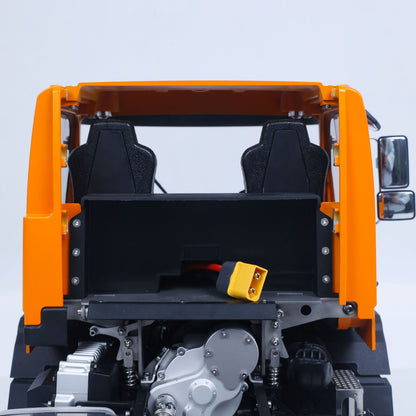 LikeRC U535Lite RC 4X4 Off‑Road Truck Tilted Cab View, Exposed Internal Motor & Mechanical Gear Structure